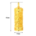 999 Pure Gold Samantabhadra Guardian Pendant - Dragon & Snake Zodiac Birth Buddha